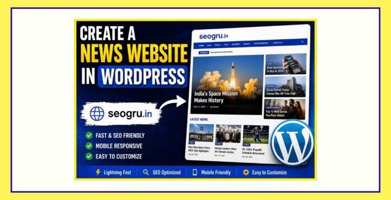 Build a Profitable WordPress News Website in India